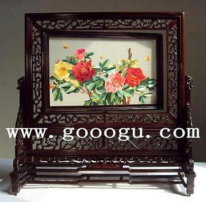 蘇州雙面繡 雙面繡臺屏