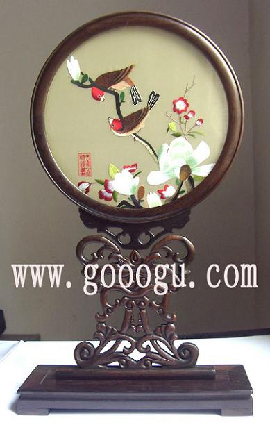 蘇州雙面繡,小雙面繡臺屏,中國雙面繡