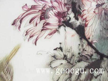 蘇繡精品畫，臥室居家裝飾畫，手工刺繡高檔畫