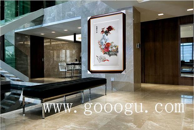 高檔裝飾畫效果圖,蘇繡精品畫