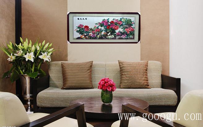 牡丹、國色天香壁畫!