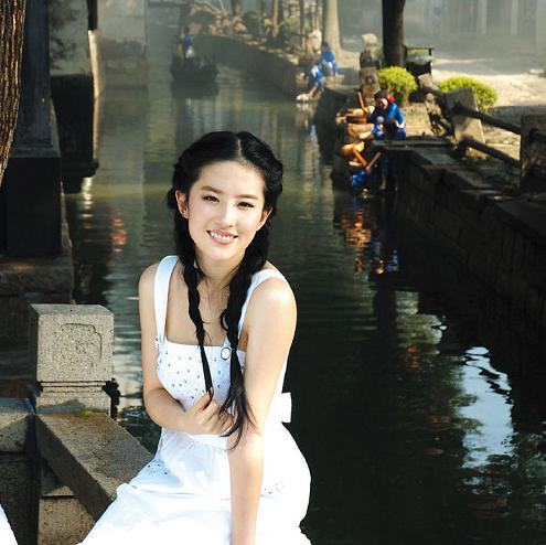 劉亦菲,明星,太湖,旅游,蘇繡
